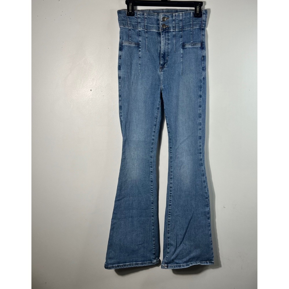 Free People We The Free Jayde Flared Denim Skinny Jeans 30 Blue‎